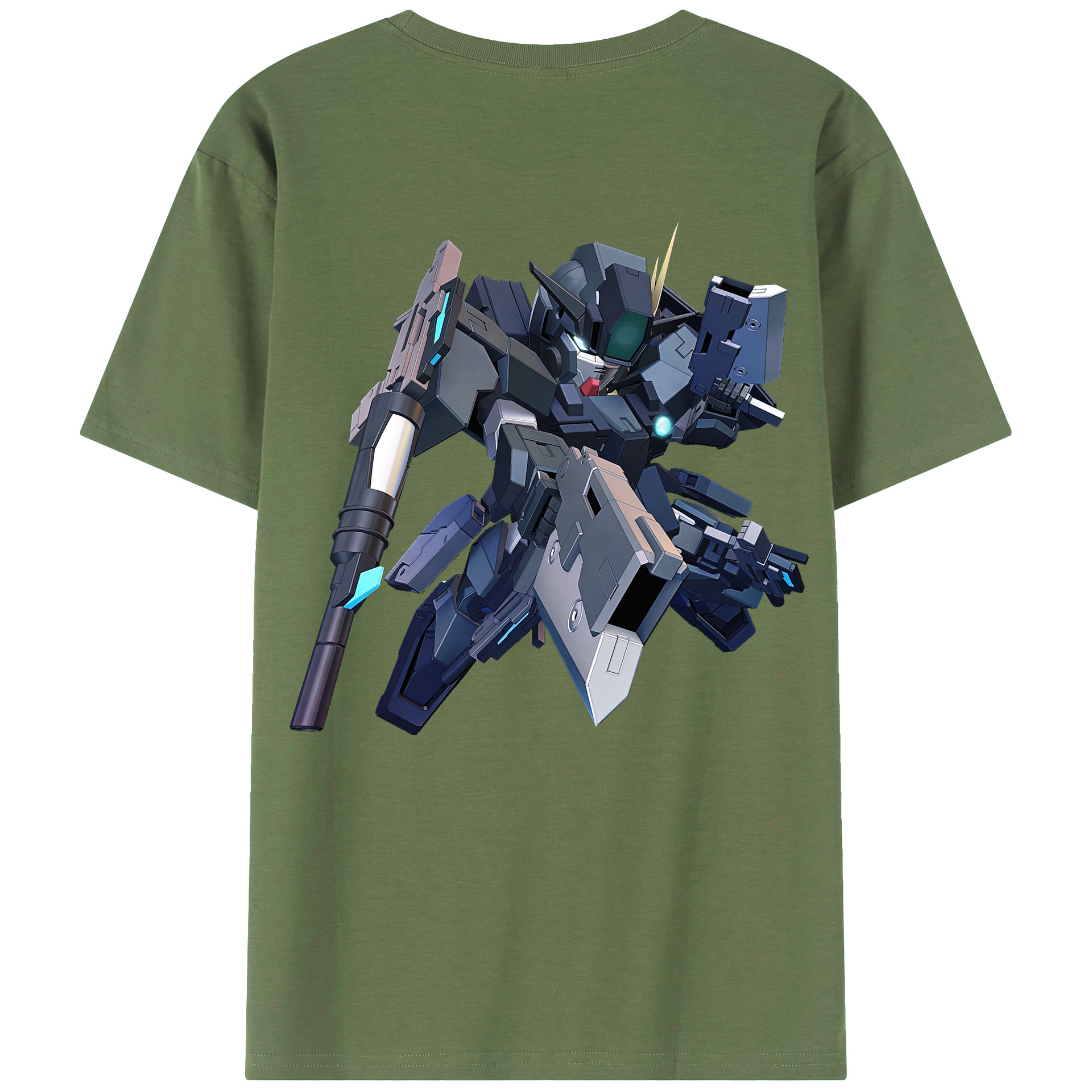 （画像用） 機動戦士ガンダム Mobile Suit Gundam 綿100％ メンズ半袖Tシャツ（バックプリント） 通気性